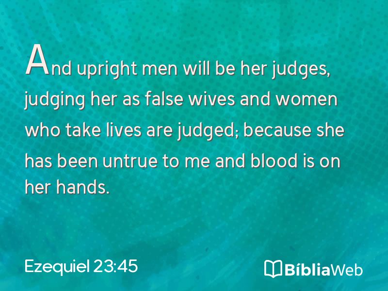 Ezequiel 23:45 em imagem para compartilhar