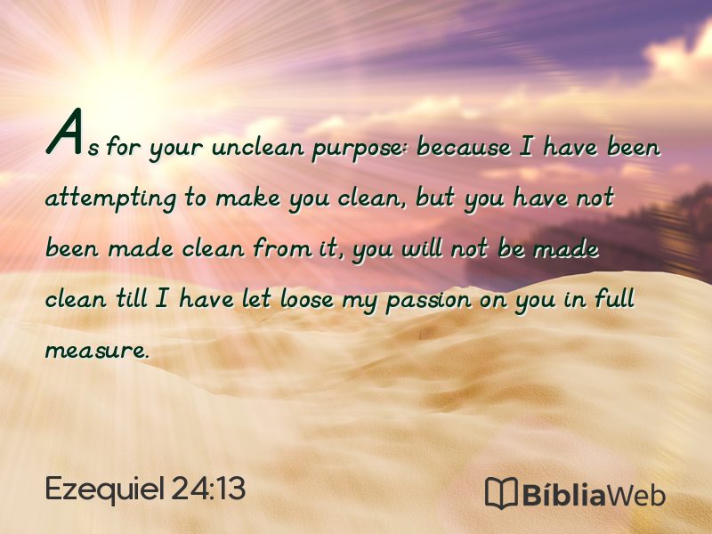 Ezequiel 24:13 em imagem para compartilhar