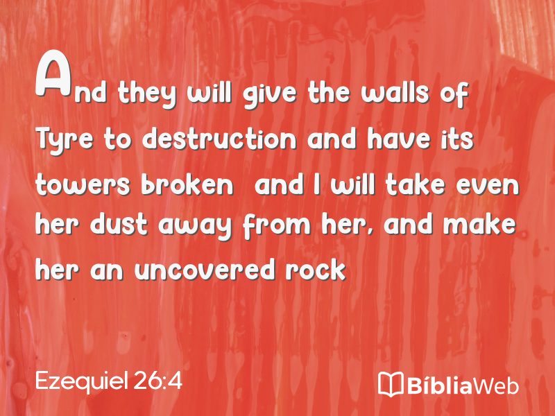 Ezequiel 26:4 em imagem para compartilhar
