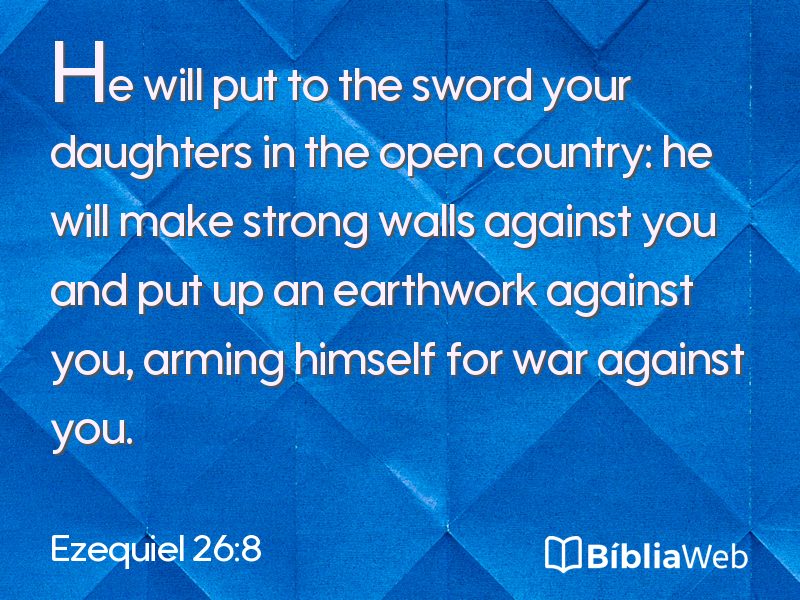 Ezequiel 26:8 em imagem para compartilhar