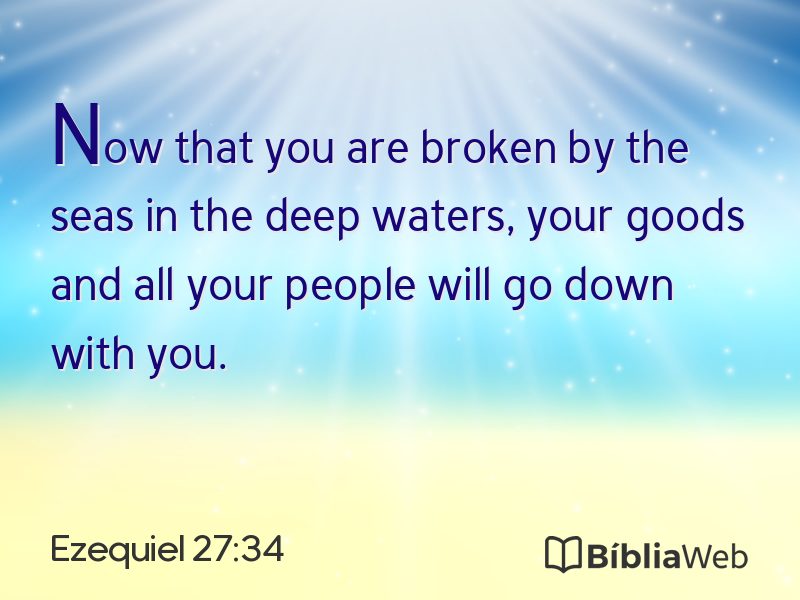 Ezequiel 27:34 em imagem para compartilhar