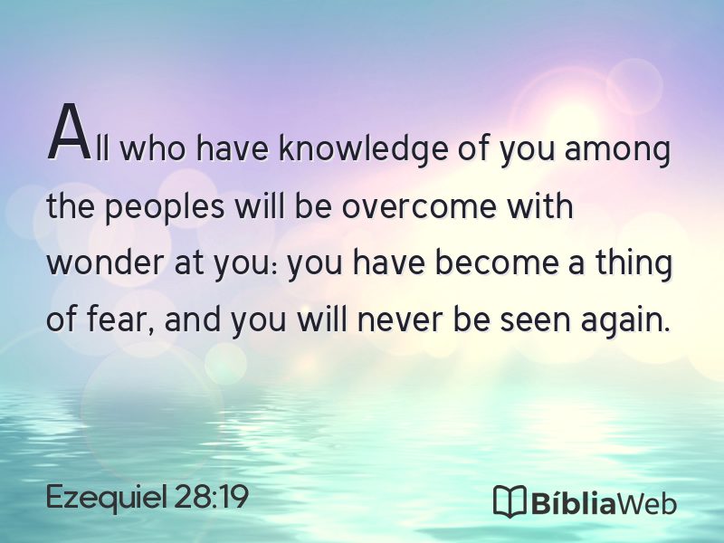 Ezequiel 28:19 em imagem para compartilhar