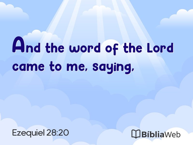 Ezequiel 28:20 em imagem para compartilhar