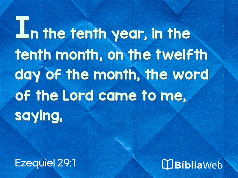 Ezequiel 29:1 em imagem para compartilhar