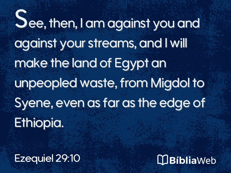 Ezequiel 29:10 em imagem para compartilhar