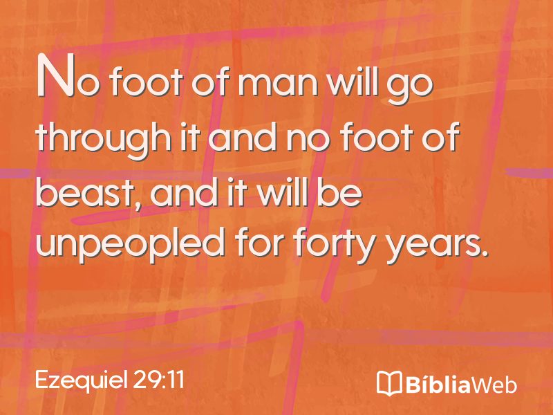 Ezequiel 29:11 em imagem para compartilhar