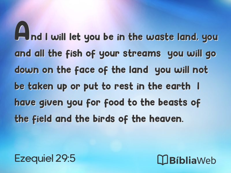 Ezequiel 29:5 em imagem para compartilhar