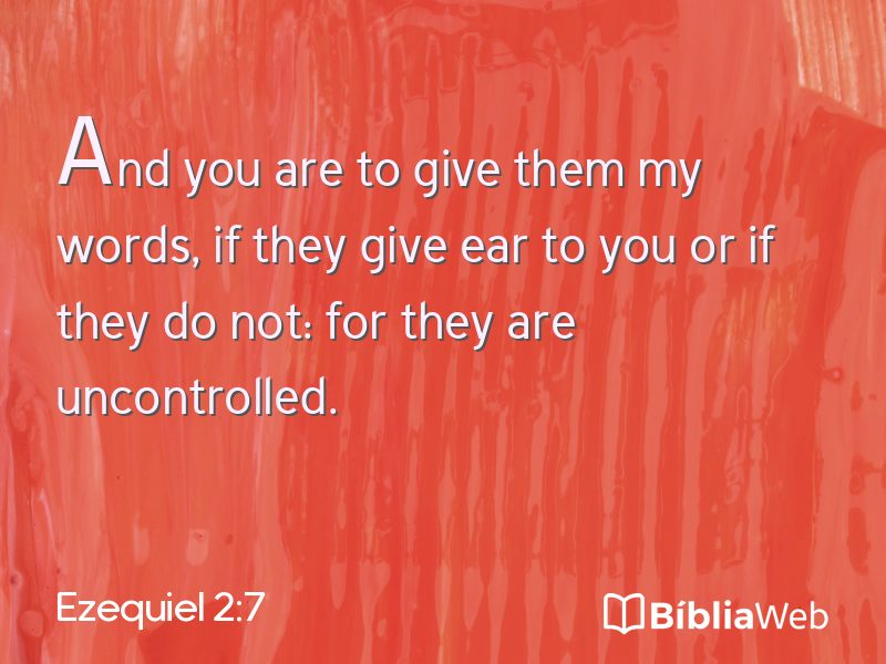 Ezequiel 2:7 em imagem para compartilhar