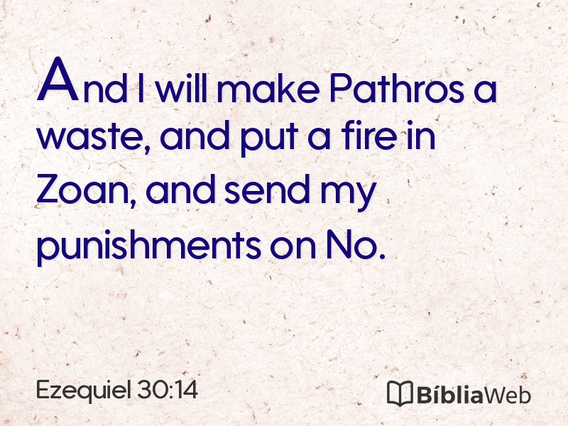 Ezequiel 30:14 em imagem para compartilhar