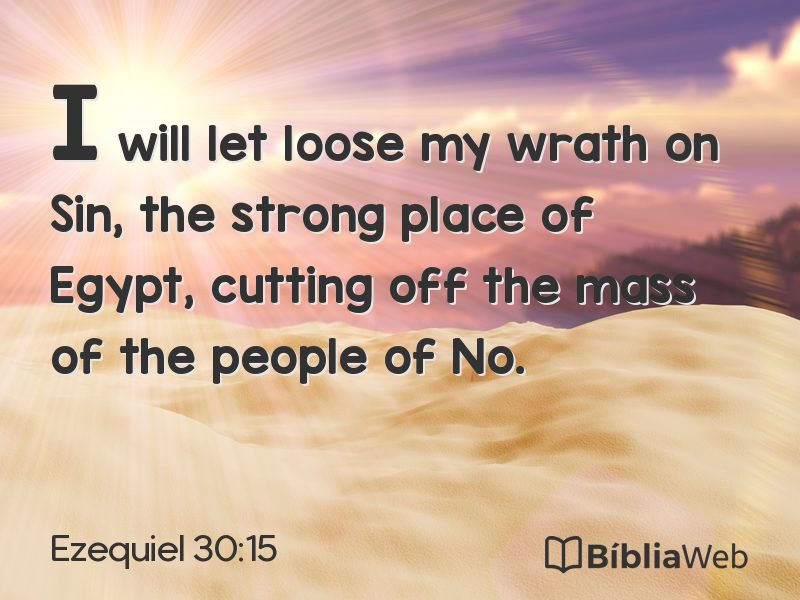 Ezequiel 30:15 em imagem para compartilhar