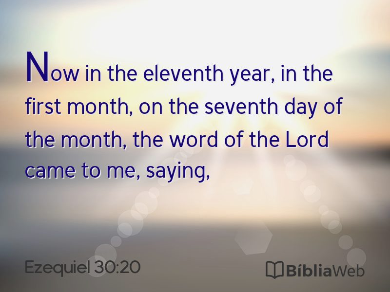 Ezequiel 30:20 em imagem para compartilhar