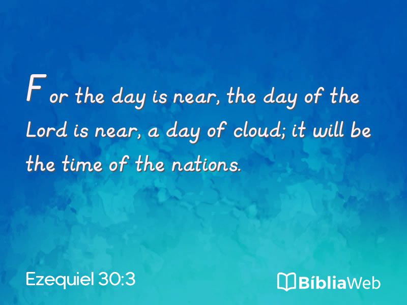 Ezequiel 30:3 em imagem para compartilhar