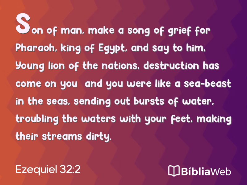 Ezequiel 32:2 em imagem para compartilhar