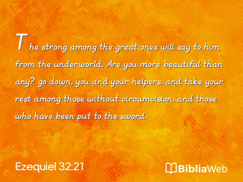 Ezequiel 32:21 em imagem para compartilhar