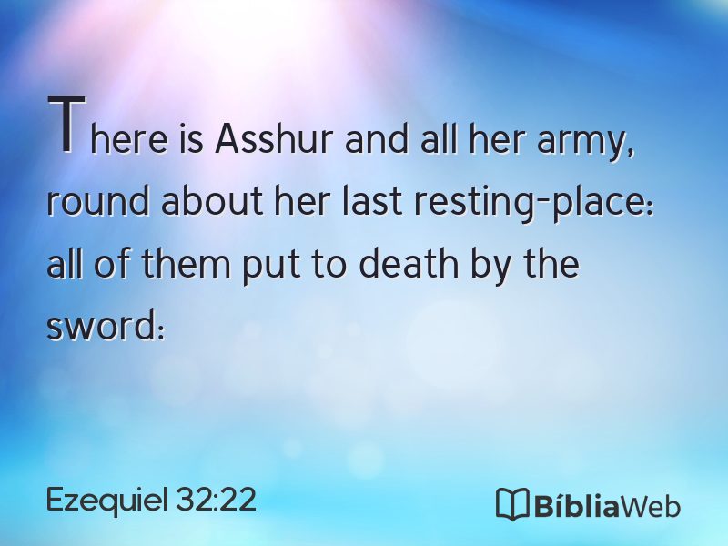 Ezequiel 32:22 em imagem para compartilhar