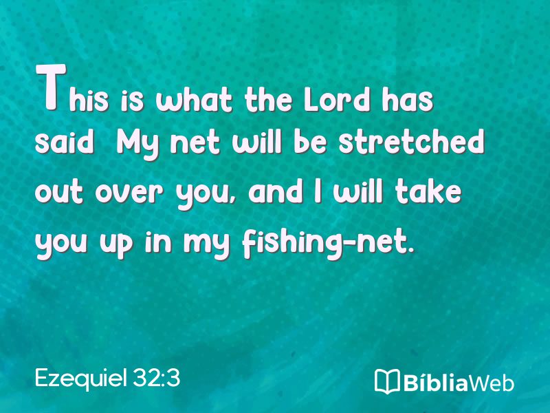 Ezequiel 32:3 em imagem para compartilhar