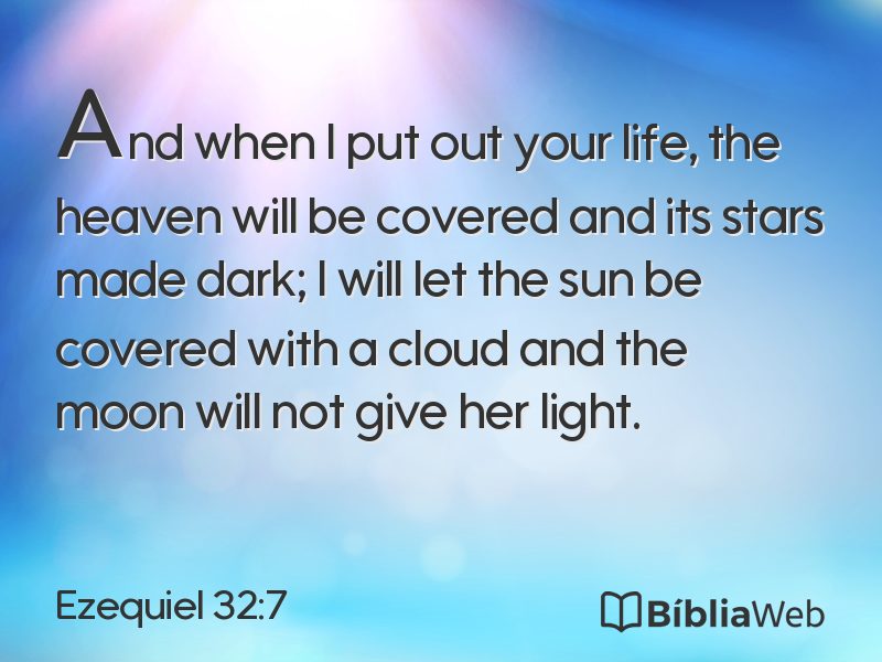 Ezequiel 32:7 em imagem para compartilhar