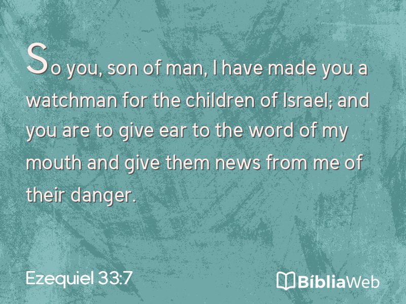 Ezequiel 33:7 em imagem para compartilhar