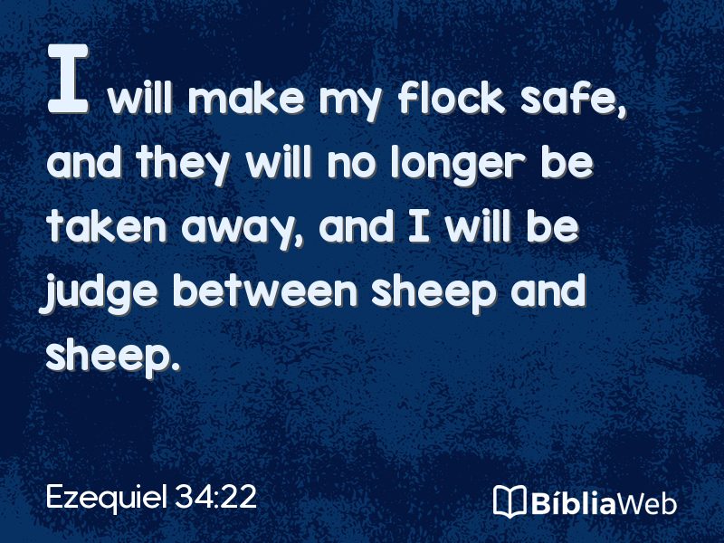 Ezequiel 34:22 em imagem para compartilhar