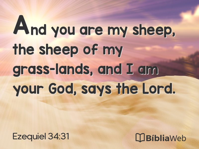 Ezequiel 34:31 em imagem para compartilhar
