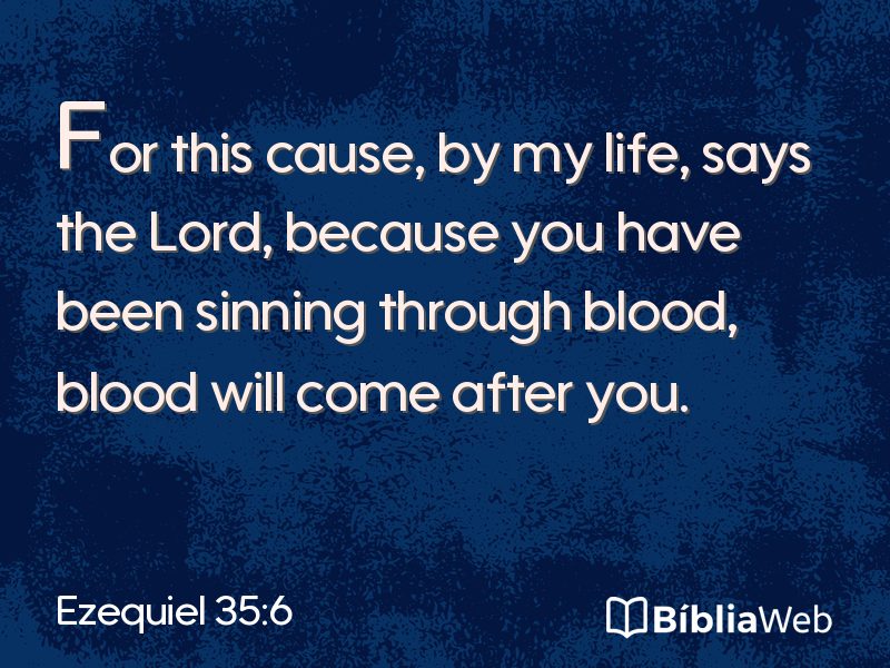Ezequiel 35:6 em imagem para compartilhar
