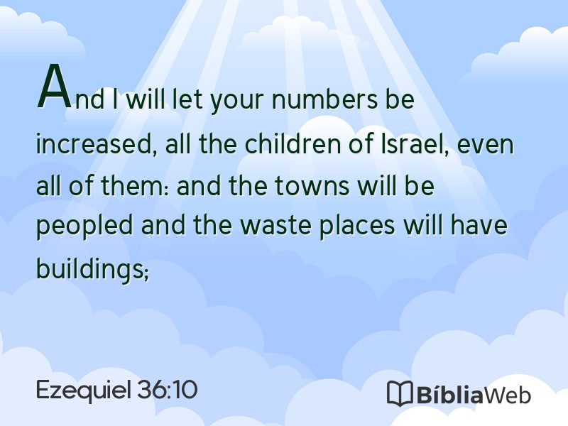 Ezequiel 36:10 em imagem para compartilhar
