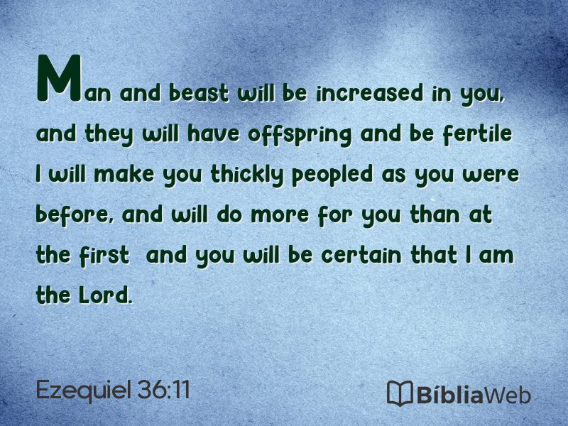 Ezequiel 36:11 em imagem para compartilhar