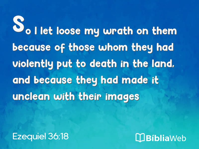 Ezequiel 36:18 em imagem para compartilhar