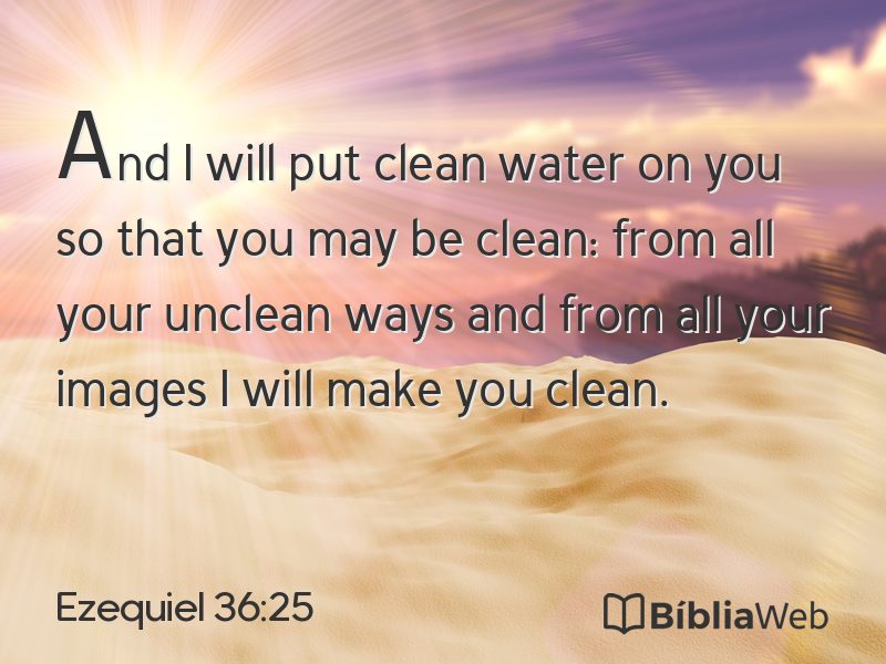 Ezequiel 36:25 em imagem para compartilhar