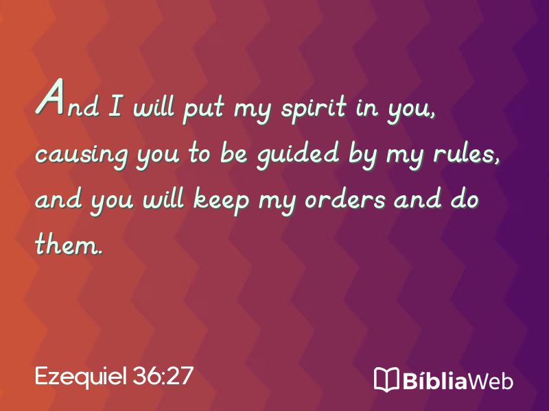 Ezequiel 36:27 em imagem para compartilhar