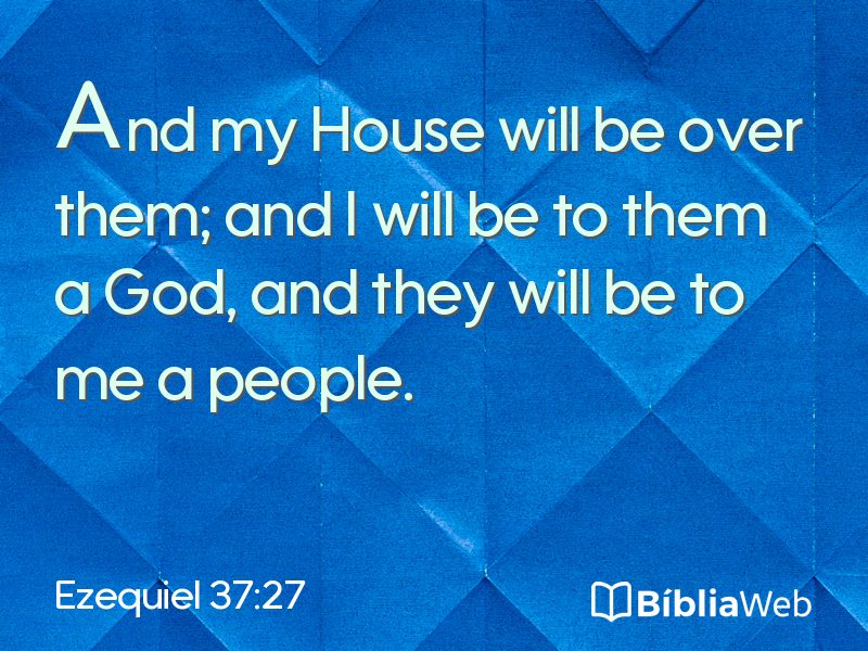 Ezequiel 37:27 em imagem para compartilhar