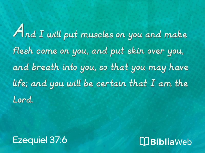 Ezequiel 37:6 em imagem para compartilhar