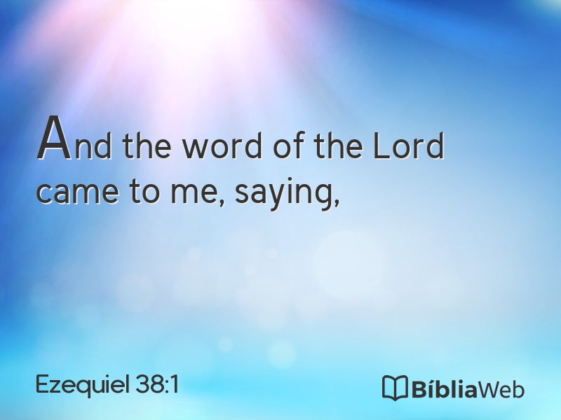 Ezequiel 38:1 em imagem para compartilhar