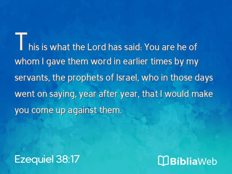 Ezequiel 38:17 em imagem para compartilhar
