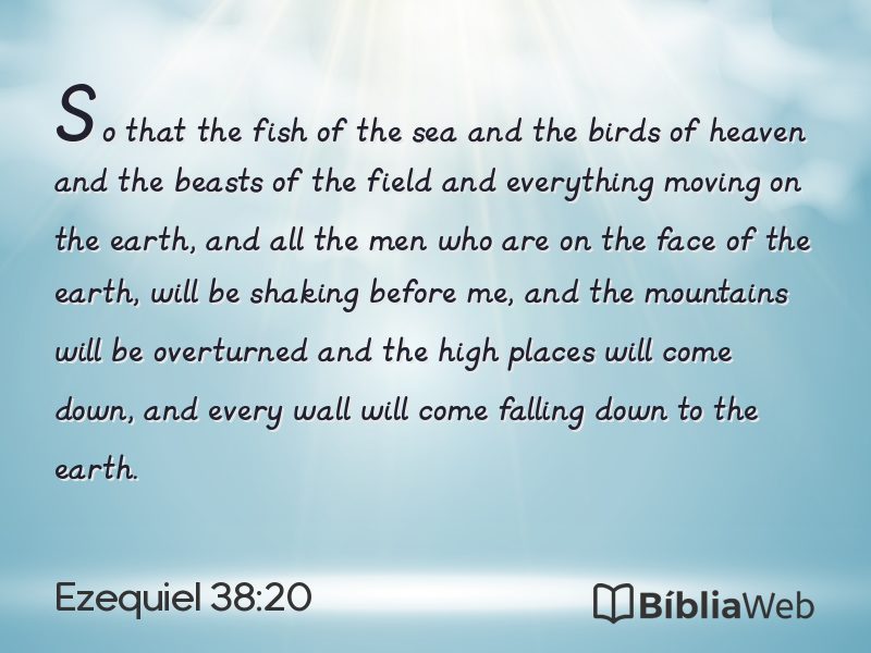 Ezequiel 38:20 em imagem para compartilhar