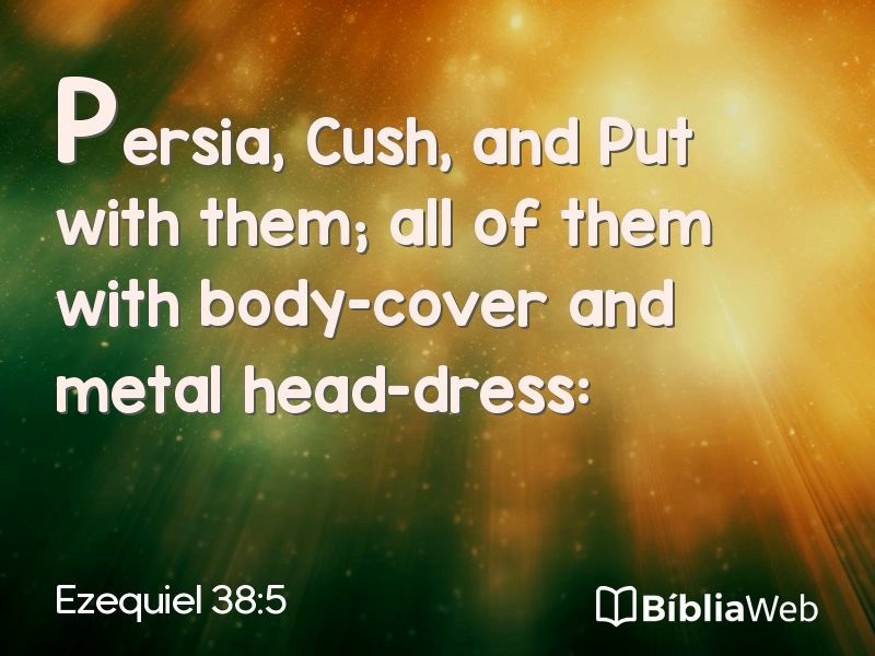 Ezequiel 38:5 em imagem para compartilhar