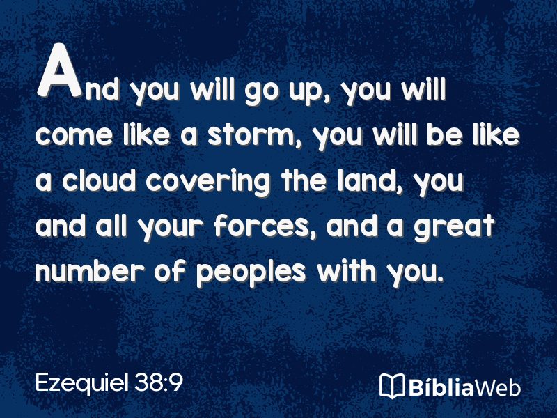 Ezequiel 38:9 em imagem para compartilhar