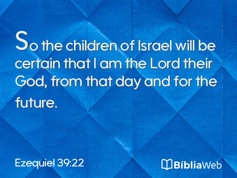 Ezequiel 39:22 em imagem para compartilhar