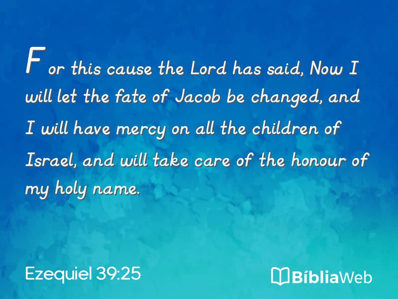Ezequiel 39:25 em imagem para compartilhar