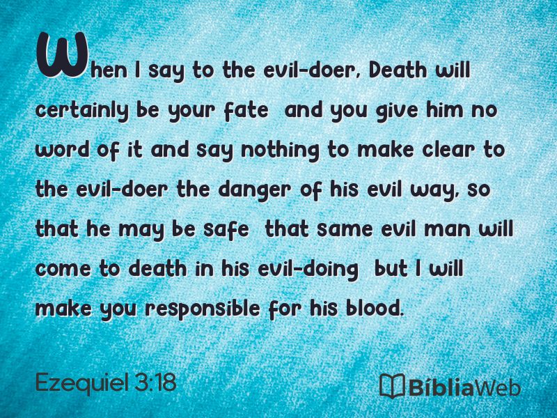 Ezequiel 3:18 em imagem para compartilhar
