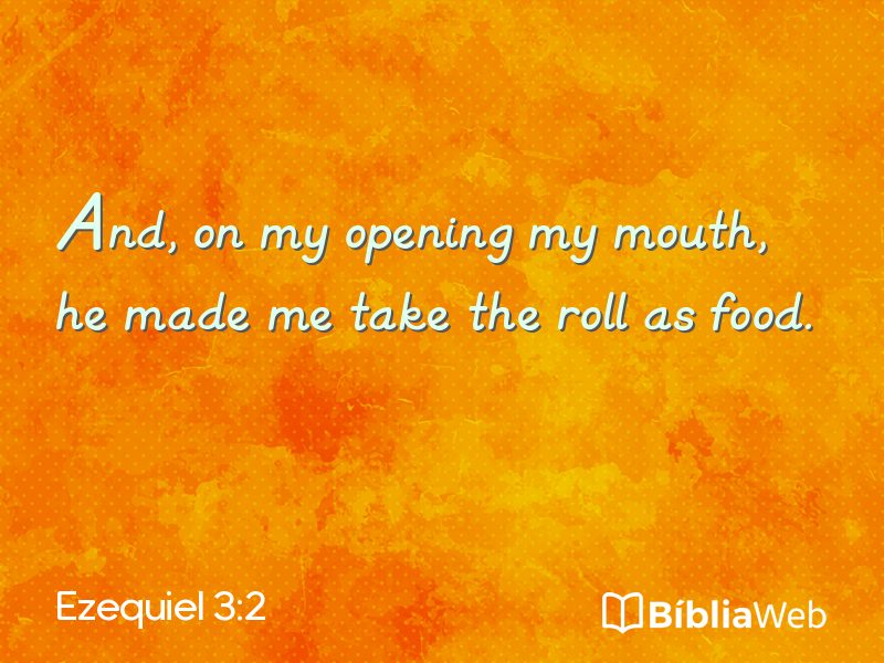 Ezequiel 3:2 em imagem para compartilhar