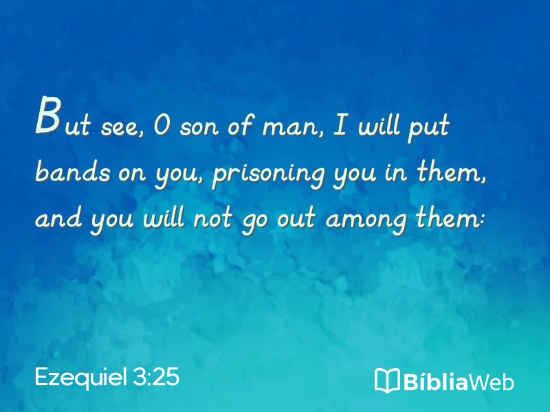 Ezequiel 3:25 em imagem para compartilhar