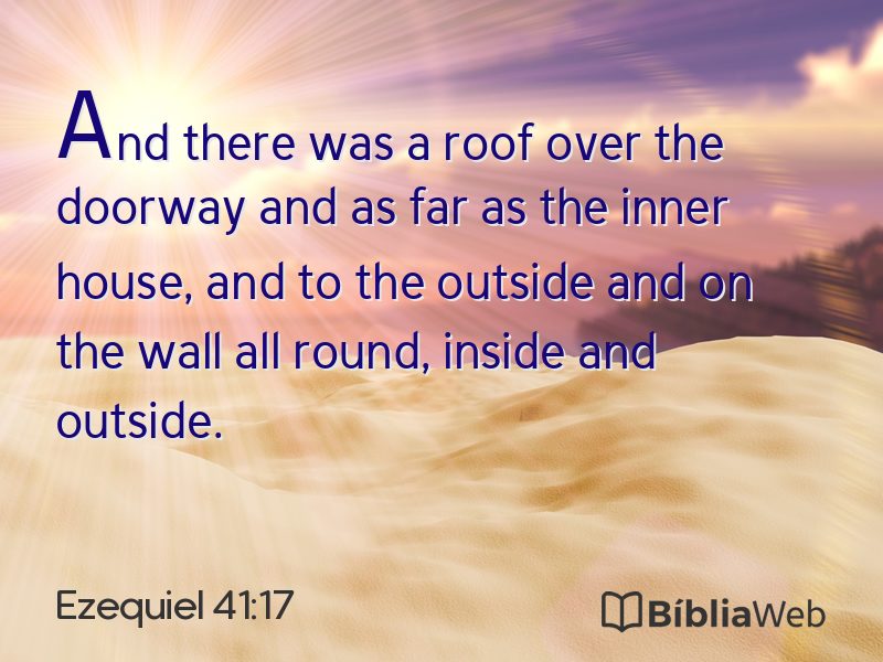 Ezequiel 41:17 em imagem para compartilhar