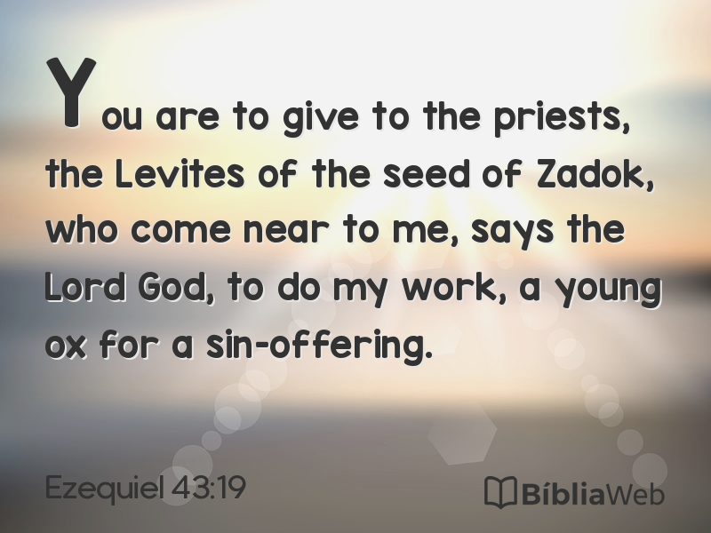 Ezequiel 43:19 em imagem para compartilhar
