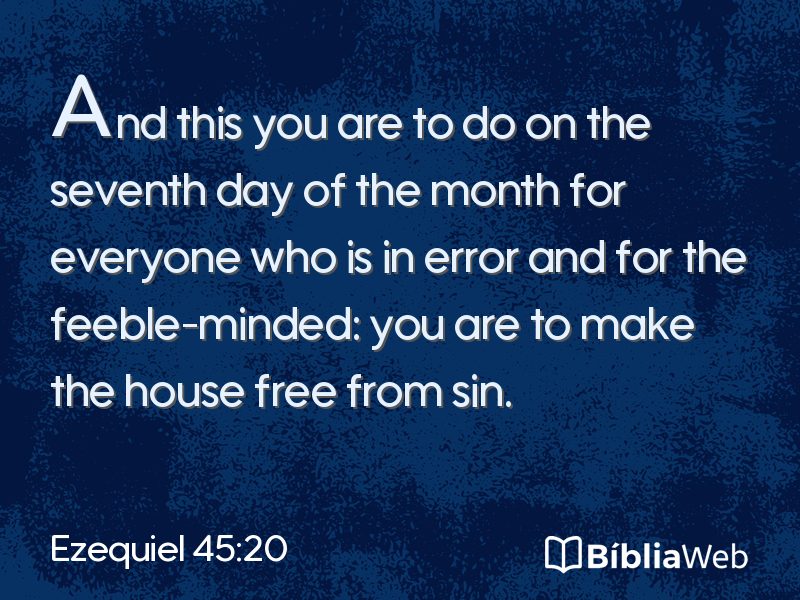 Ezequiel 45:20 em imagem para compartilhar
