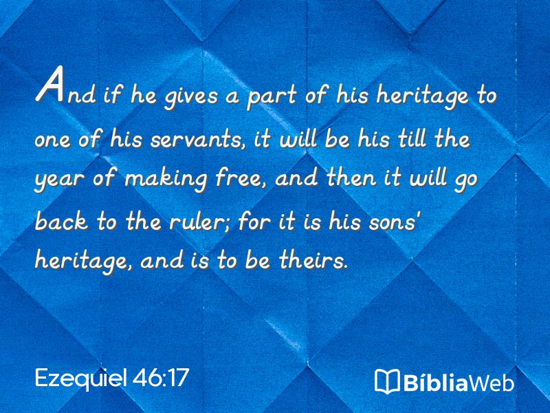 Ezequiel 46:17 em imagem para compartilhar