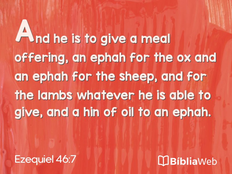 Ezequiel 46:7 em imagem para compartilhar