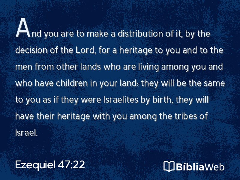 Ezequiel 47:22 em imagem para compartilhar