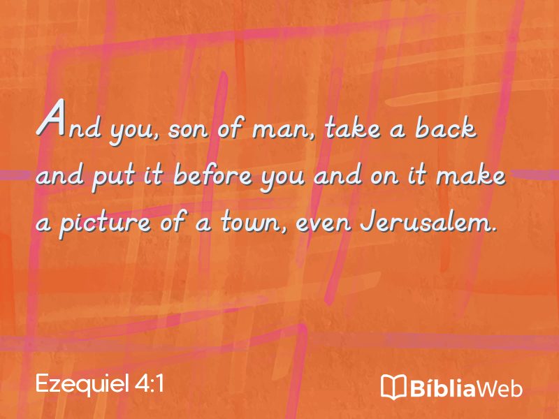 Ezequiel 4:1 em imagem para compartilhar
