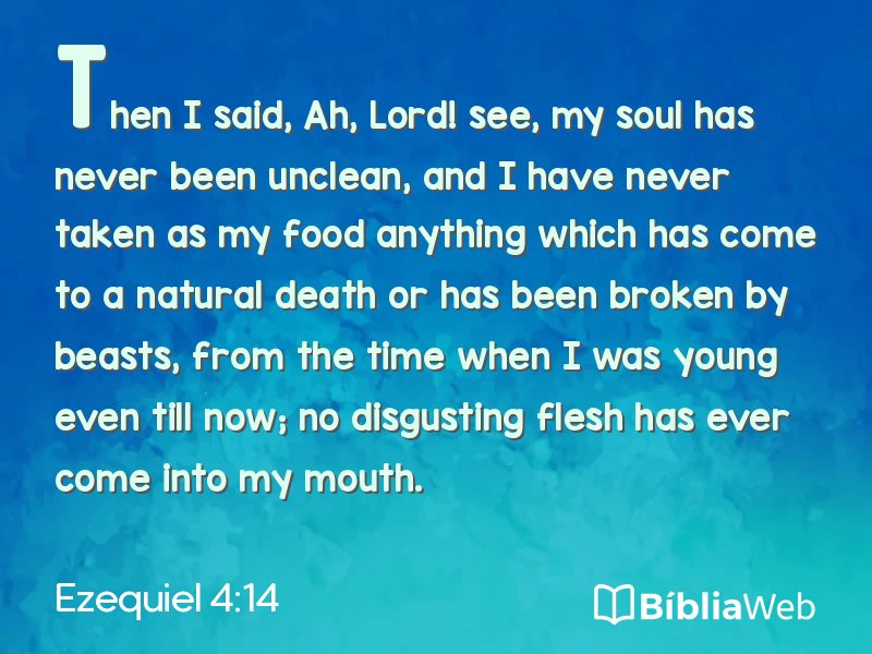 Ezequiel 4:14 em imagem para compartilhar